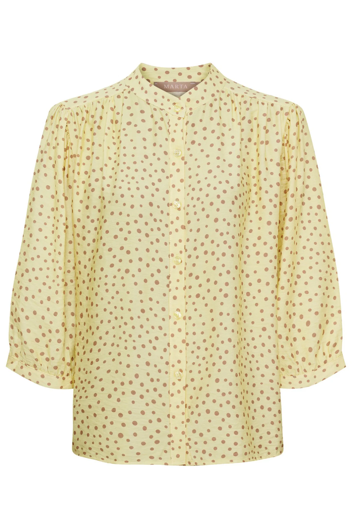 MdcDestiny - Prikket skjortebluse med knapper