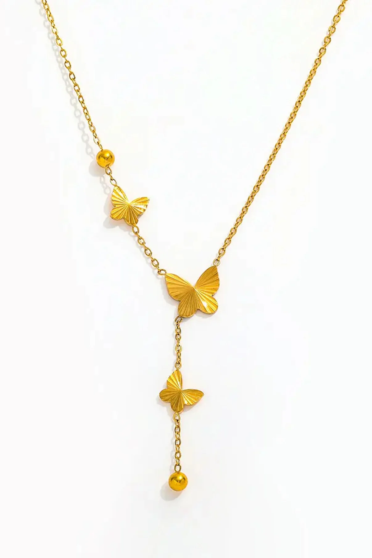 muun studios Cleo Y Necklace - 18K Gold Plated