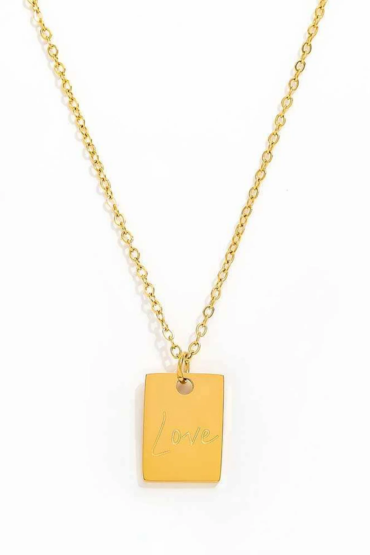 muun studios LOVE Necklace - 18K Gold Plated