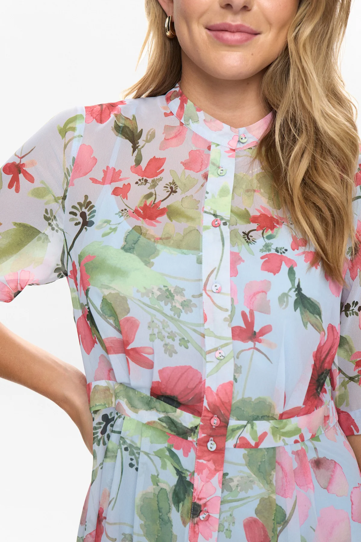NUKYNDALL NEW - Kortærmet kjole med blomsterprint - Image 10