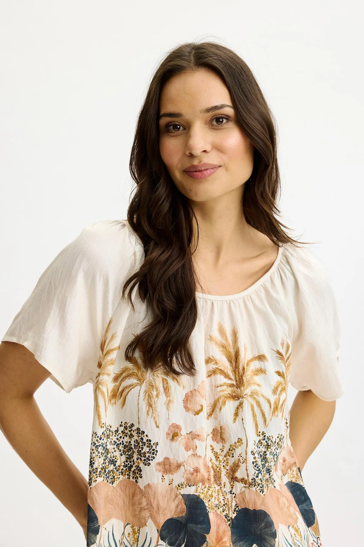Pam - Bluse med rynket kravedetalje - Image 3