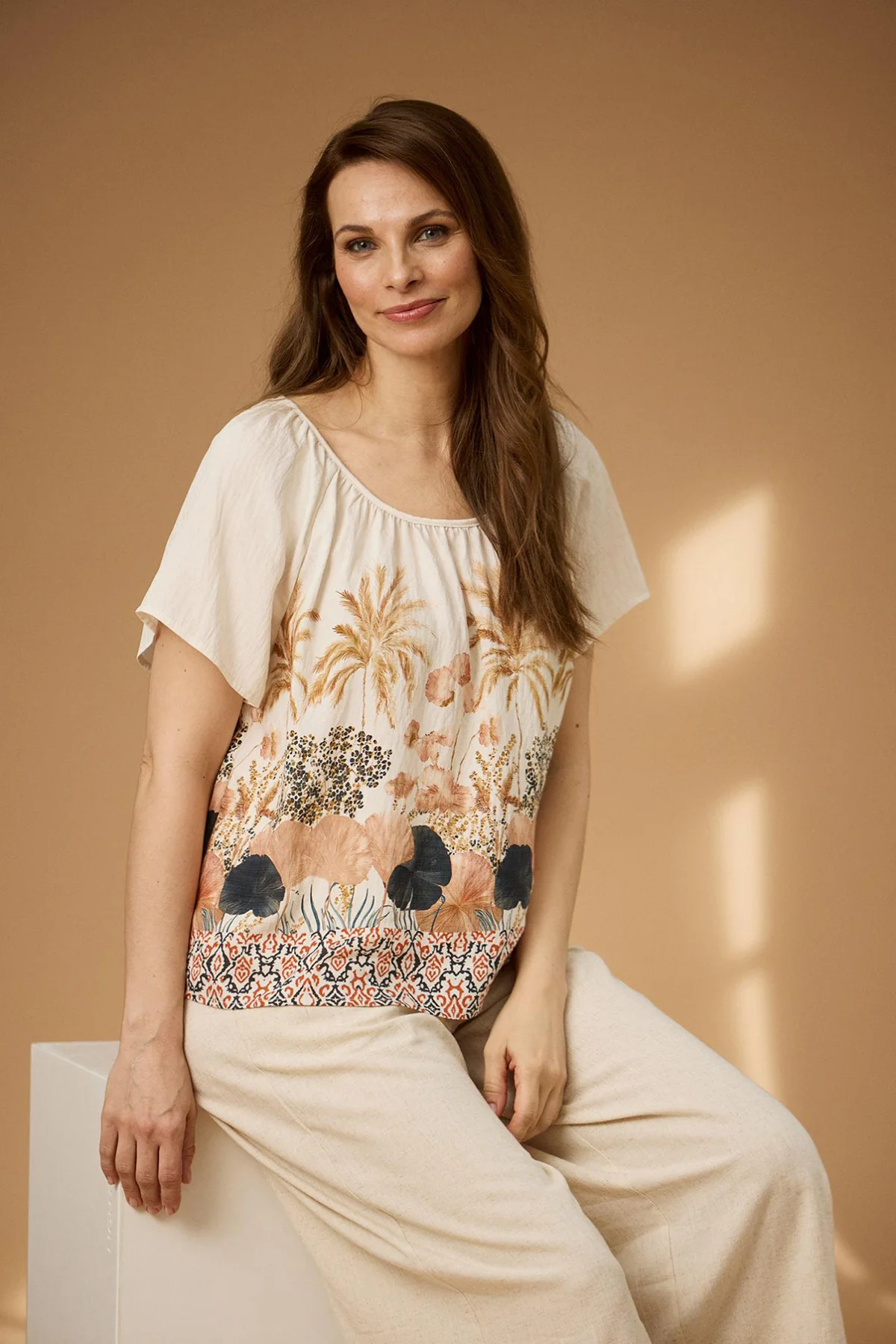 Pam - Bluse med rynket kravedetalje - Image 4