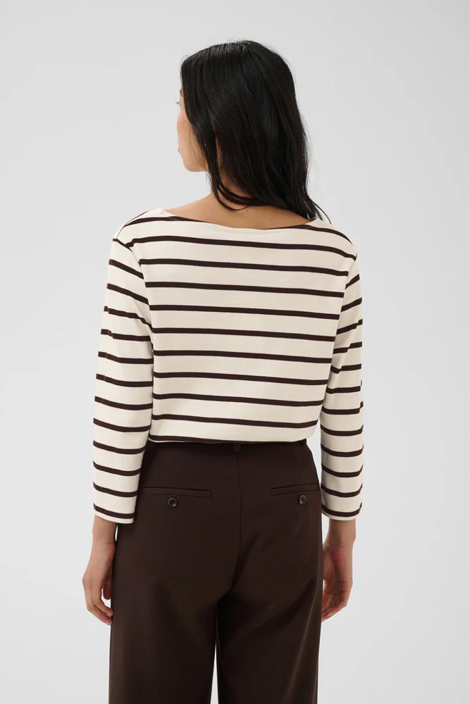NelaPW TS - Stribet t-shirt med trekvartærmer - Image 10