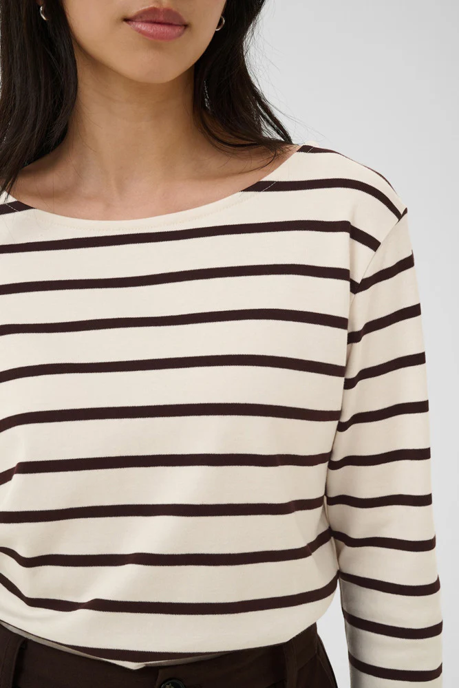 NelaPW TS - Stribet t-shirt med trekvartærmer - Image 12