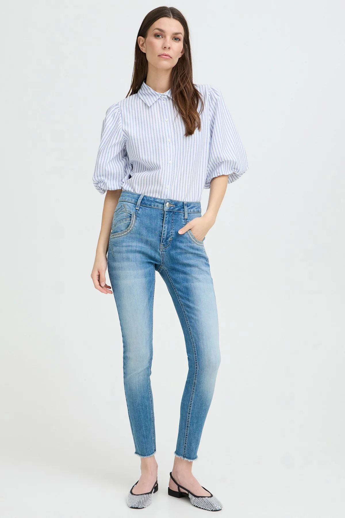 PULZ PZCARMEN EMB. HW SKINNY LEG - Image 2