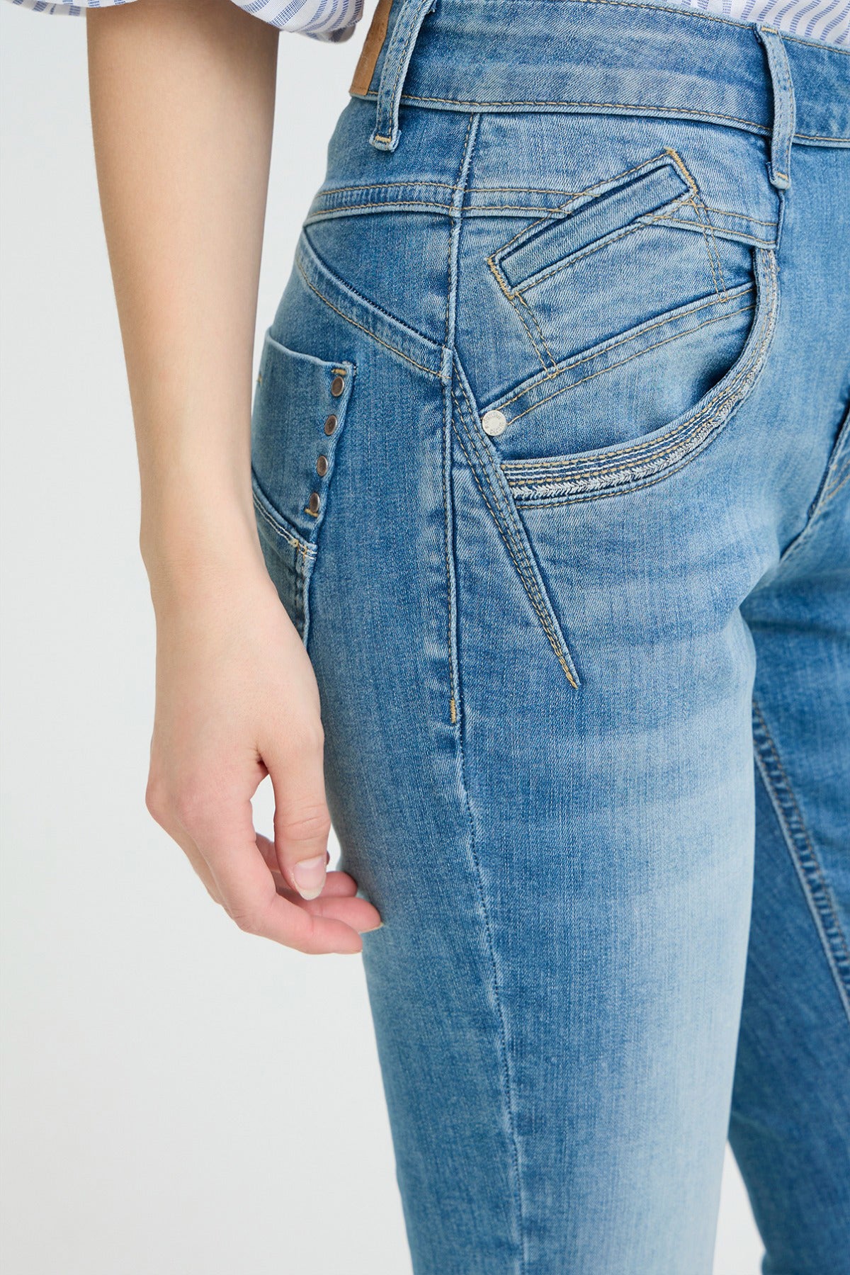 PULZ PZCARMEN EMB. HW SKINNY LEG - Image 5