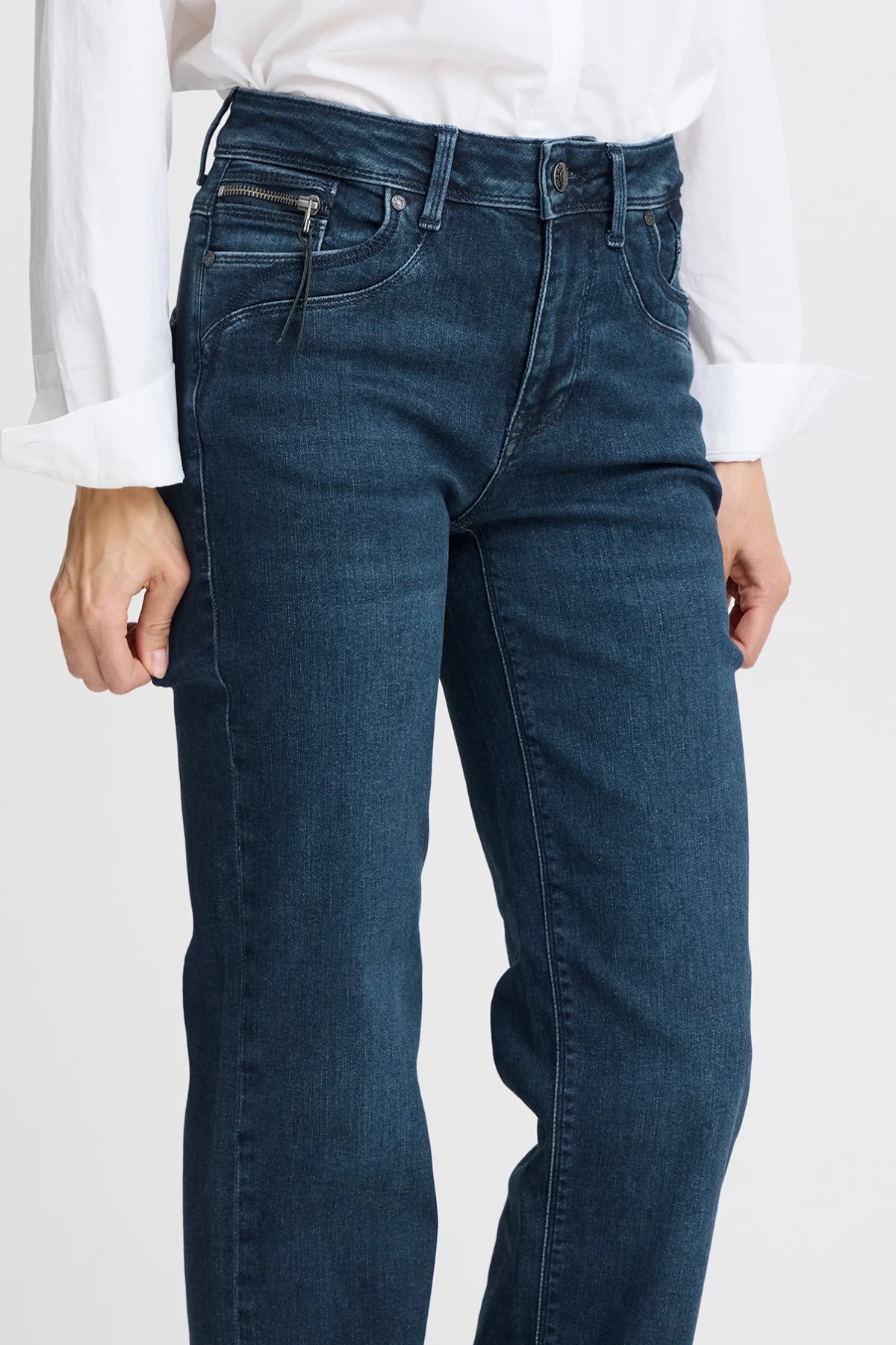 PZKAROLINA - Højtaljede jeans med stræk og lige ben - Image 5