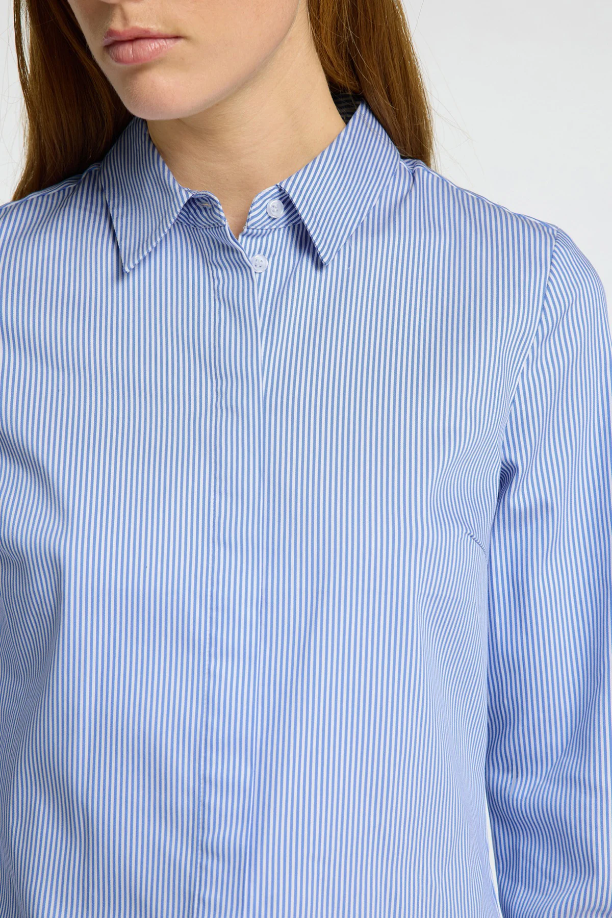 SELECTED FEMME SLFROMIE LS STRIPED FITTED SHIRT NOOS - Image 5