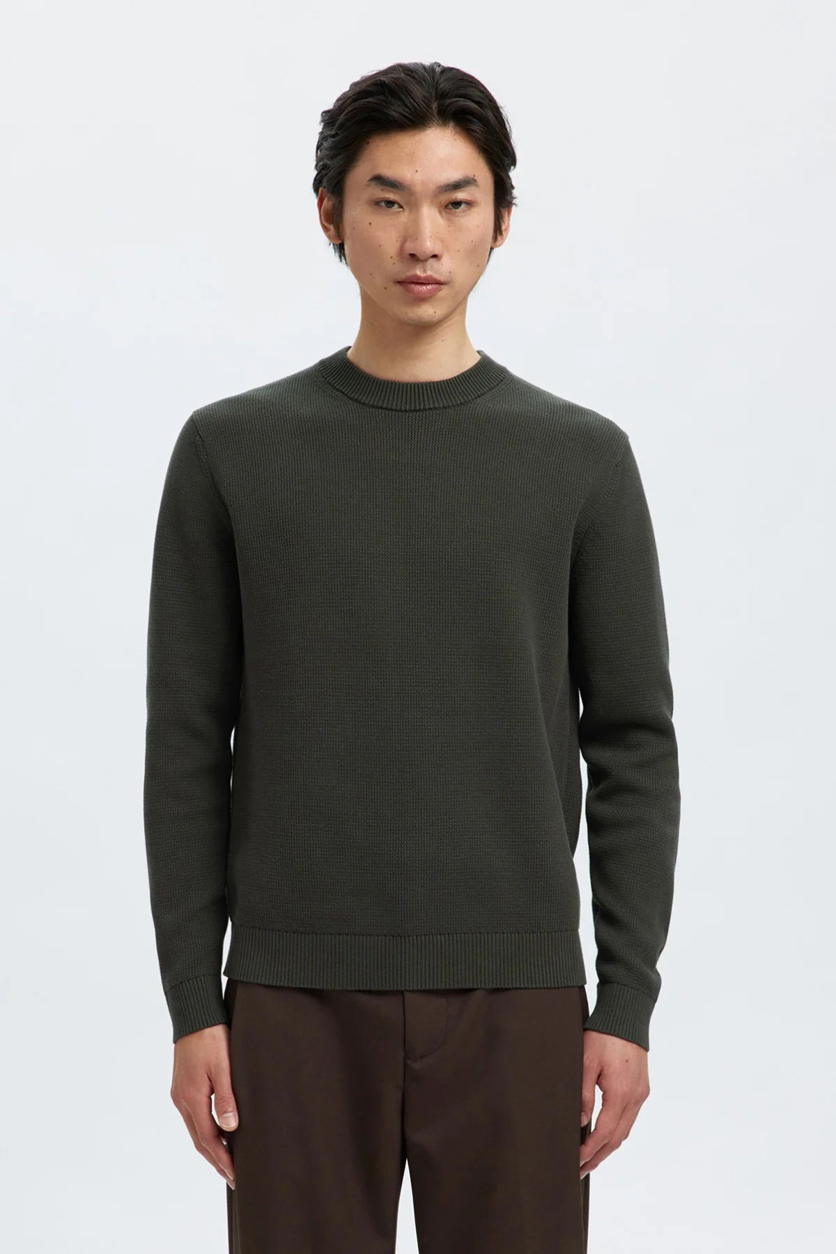 SELECTED HOMME SLHDANE LS KNIT STRUCTURE CREW NECK NOOS - Image 13