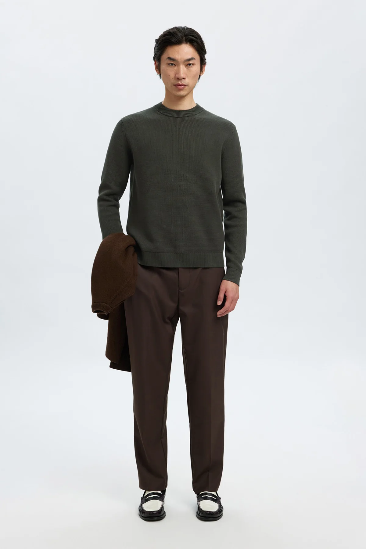 SELECTED HOMME SLHDANE LS KNIT STRUCTURE CREW NECK NOOS - Image 14