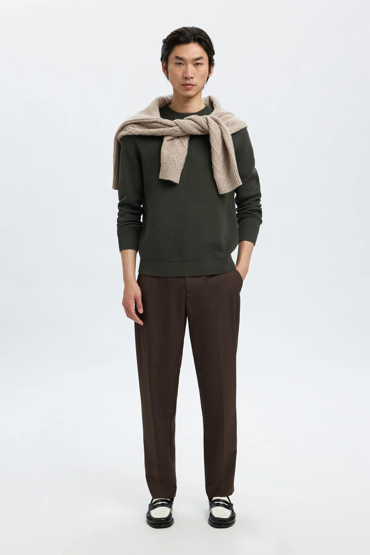 SELECTED HOMME SLHDANE LS KNIT STRUCTURE CREW NECK NOOS - Image 17