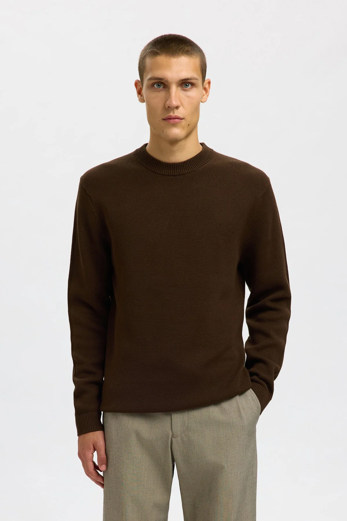 SELECTED HOMME SLHDANE LS KNIT STRUCTURE CREW NECK NOOS - Image 19