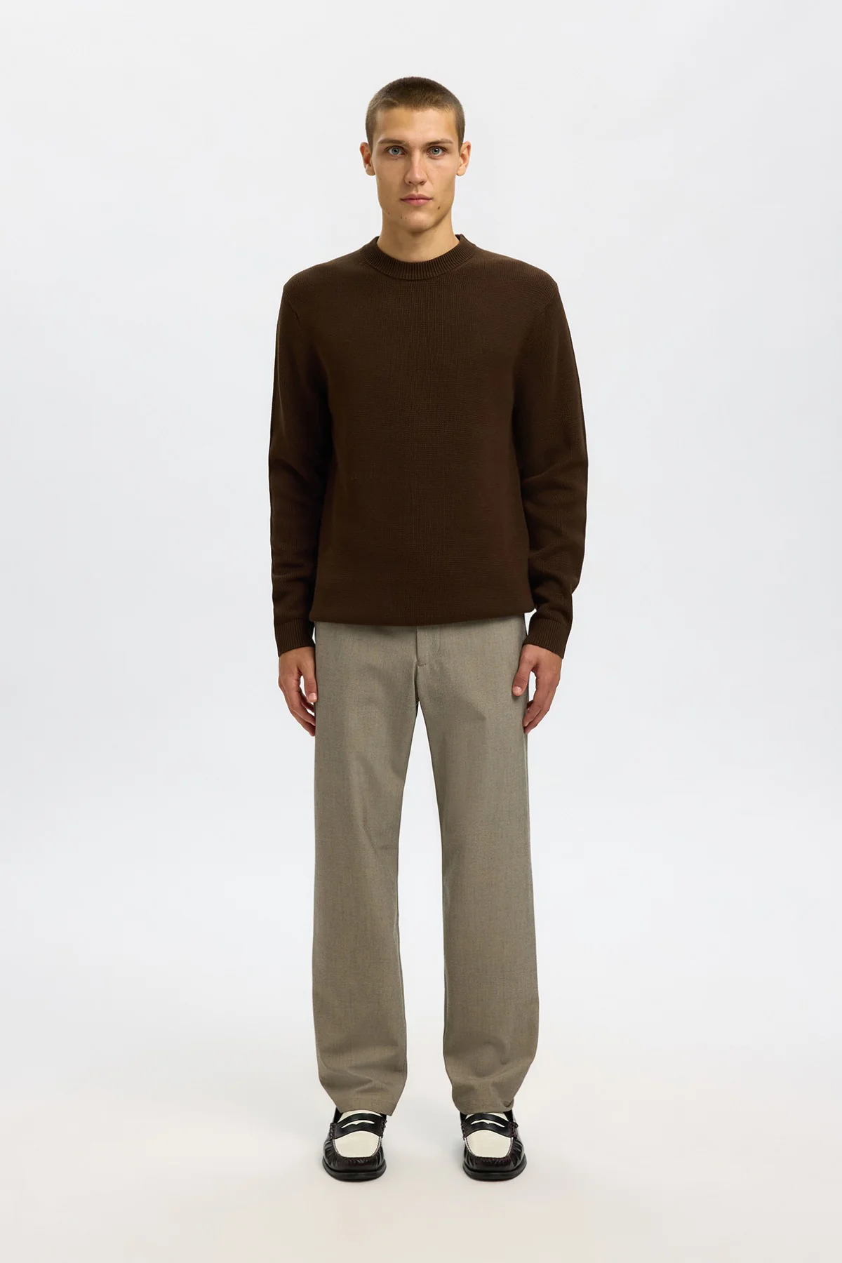 SELECTED HOMME SLHDANE LS KNIT STRUCTURE CREW NECK NOOS - Image 20