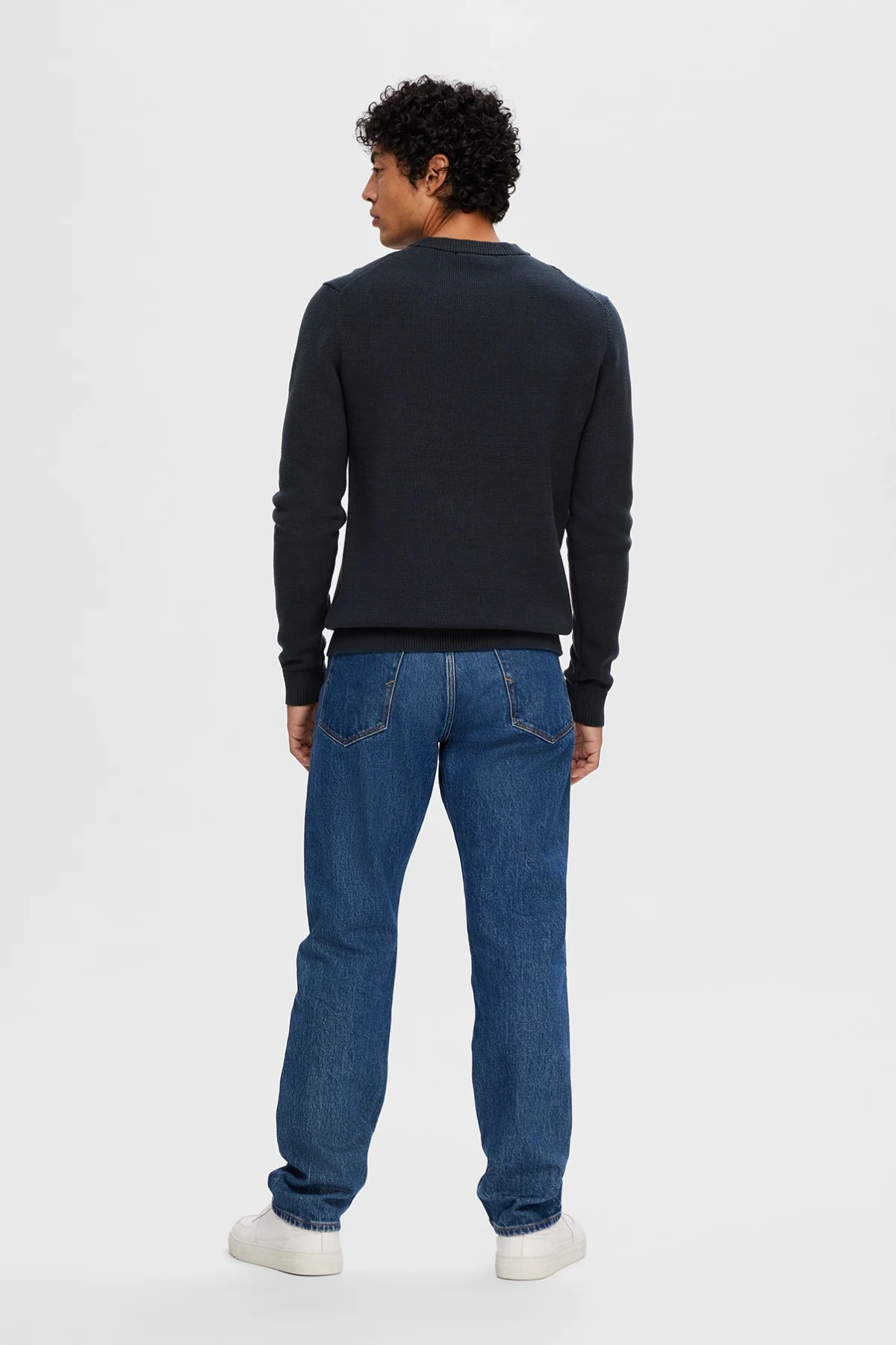 SELECTED HOMME SLHDANE LS KNIT STRUCTURE CREW NECK NOOS - Image 3