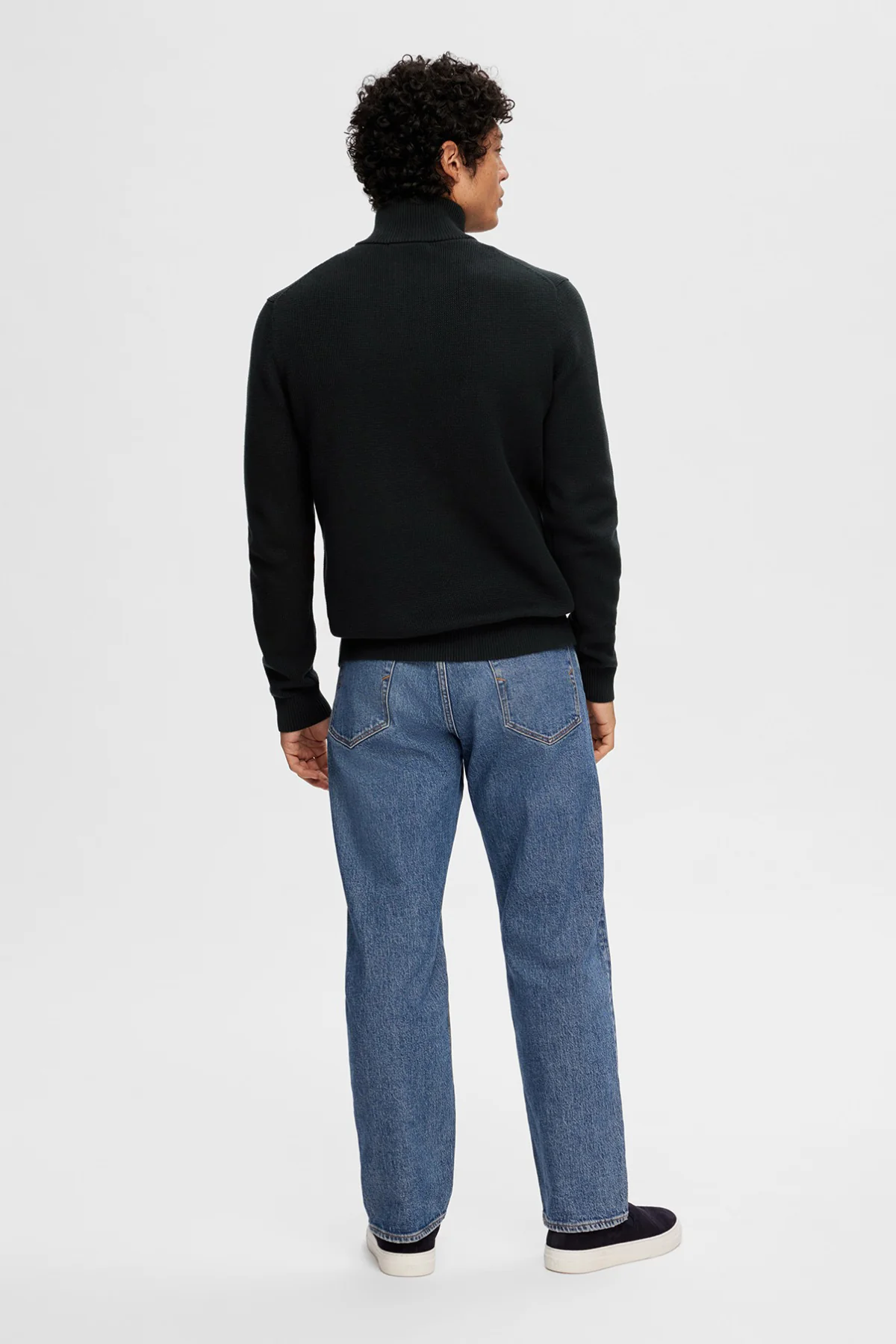 SELECTED HOMME SLHDANE LS KNIT STRUCTURE HALF ZIP NOOS - Image 12