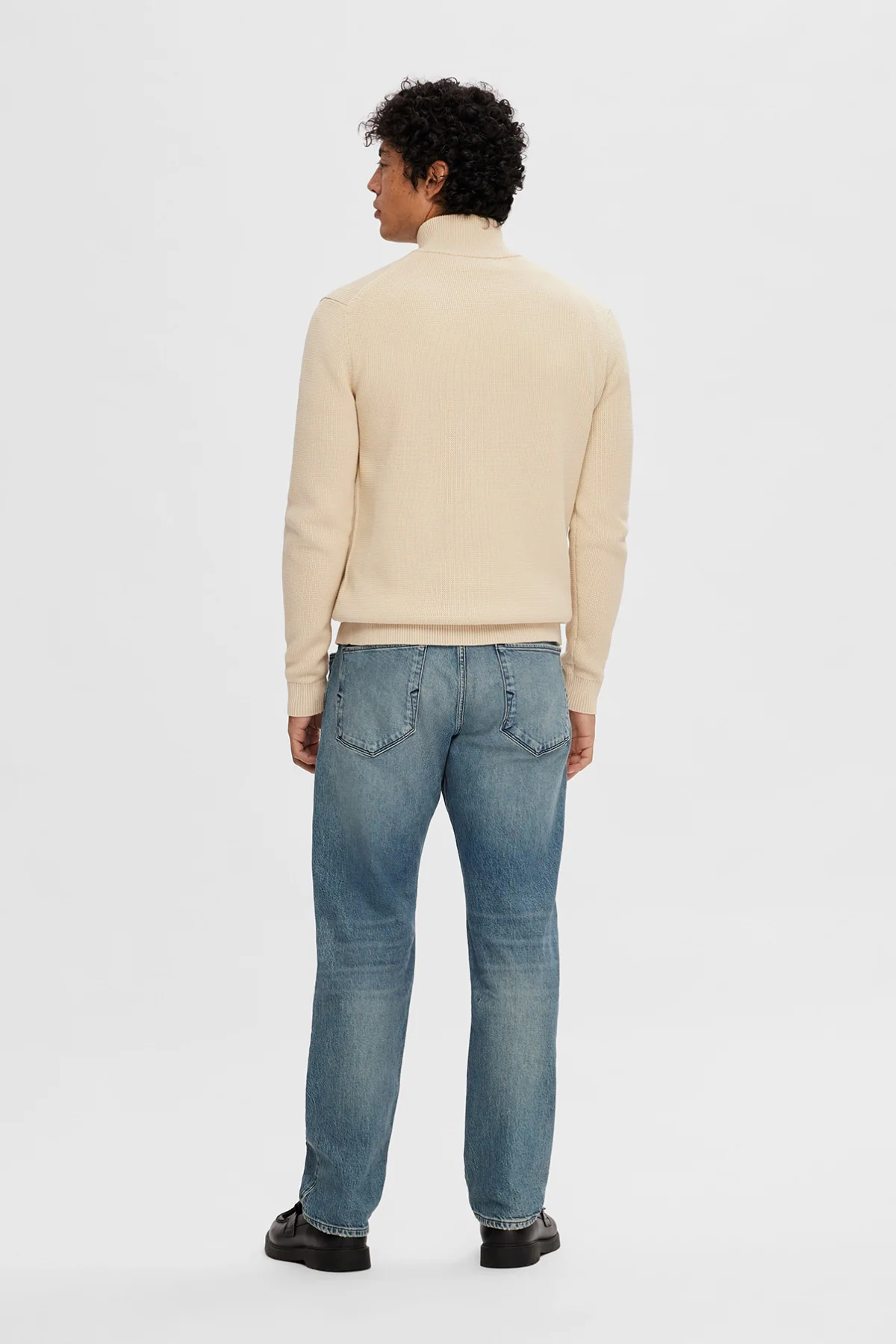 SELECTED HOMME SLHDANE LS KNIT STRUCTURE HALF ZIP NOOS - Image 18