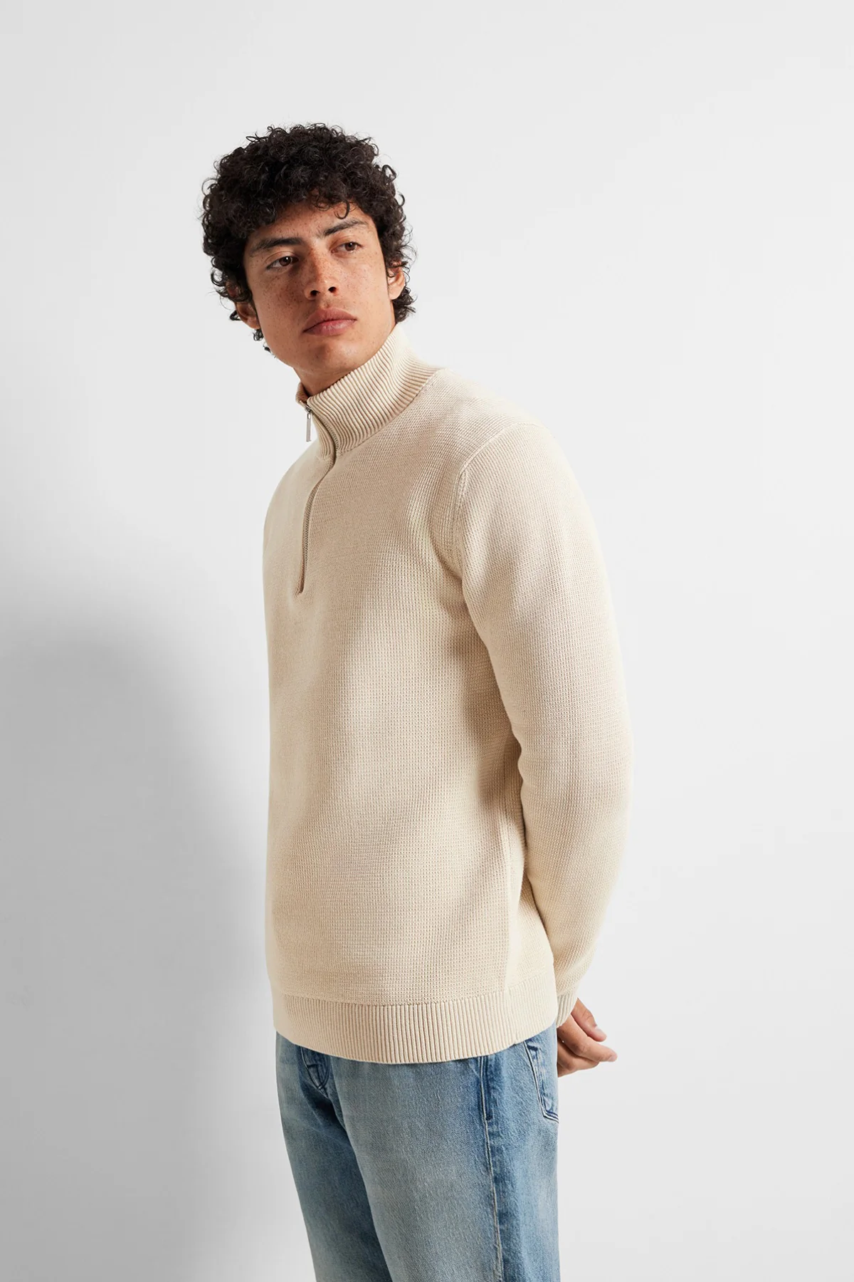 SELECTED HOMME SLHDANE LS KNIT STRUCTURE HALF ZIP NOOS - Image 20