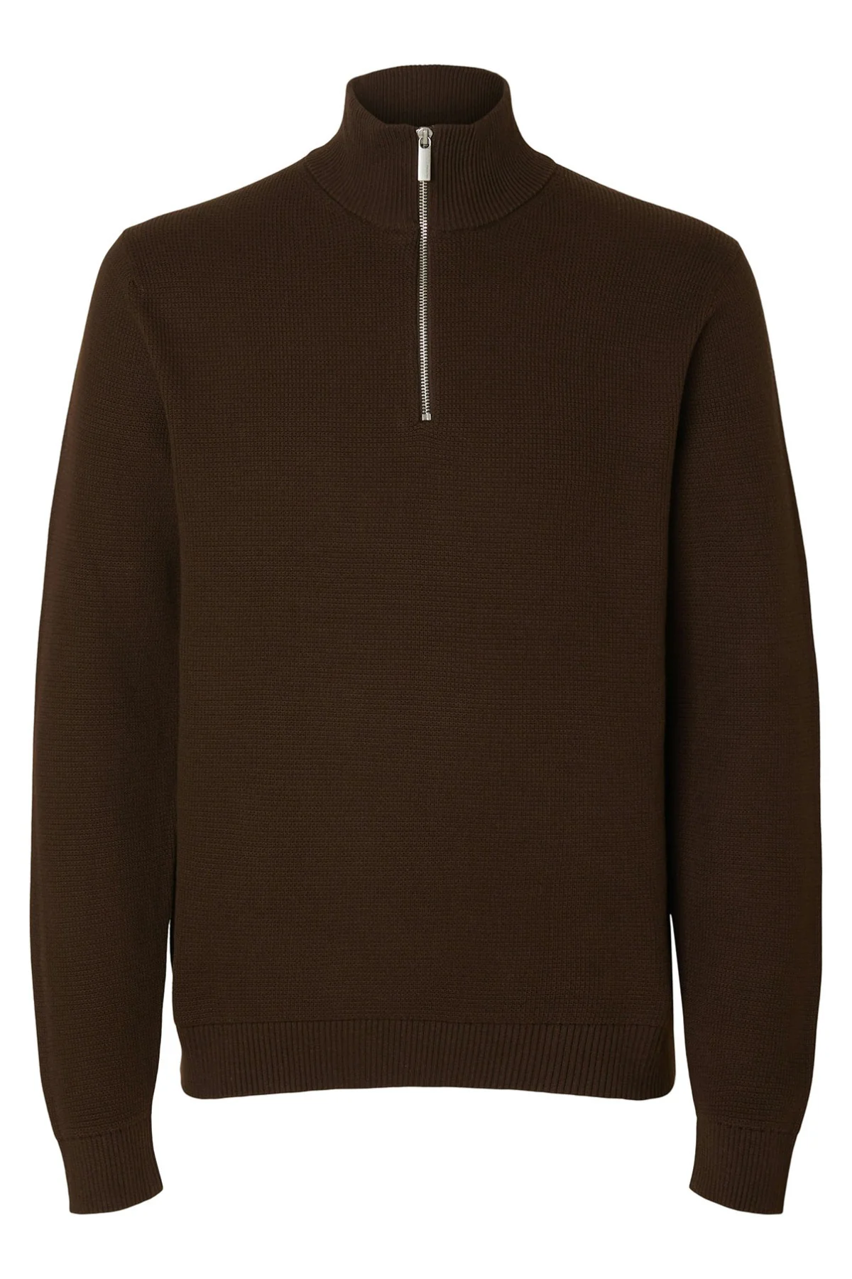 SELECTED HOMME SLHDANE LS KNIT STRUCTURE HALF ZIP NOOS - Image 21