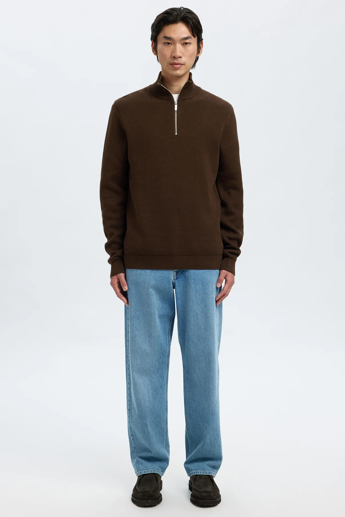 SELECTED HOMME SLHDANE LS KNIT STRUCTURE HALF ZIP NOOS - Image 23