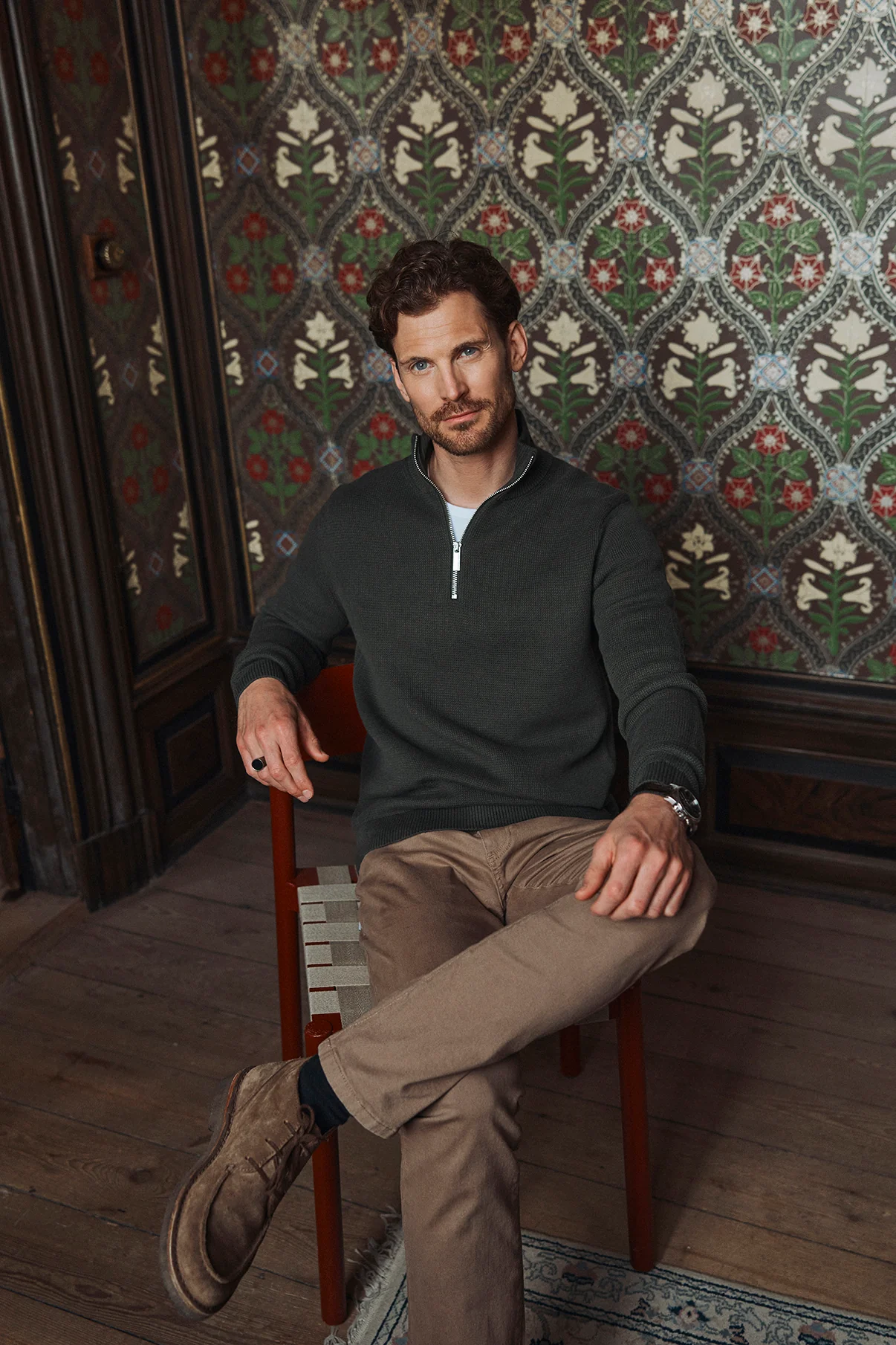 SELECTED HOMME SLHDANE LS KNIT STRUCTURE HALF ZIP NOOS - Image 29