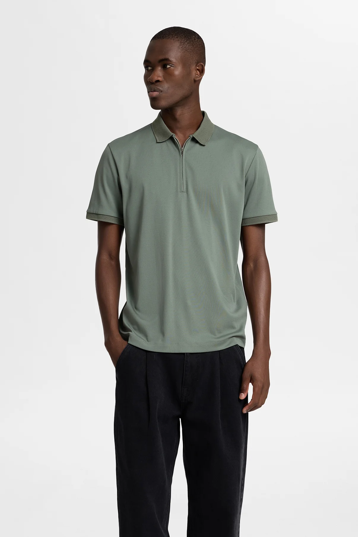 SELECTED HOMME SLHFAVE ZIP SS POLO NOOS - Image 13