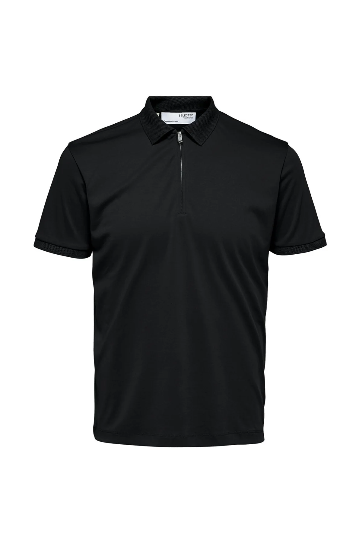 SELECTED HOMME SLHFAVE ZIP SS POLO NOOS - Image 6