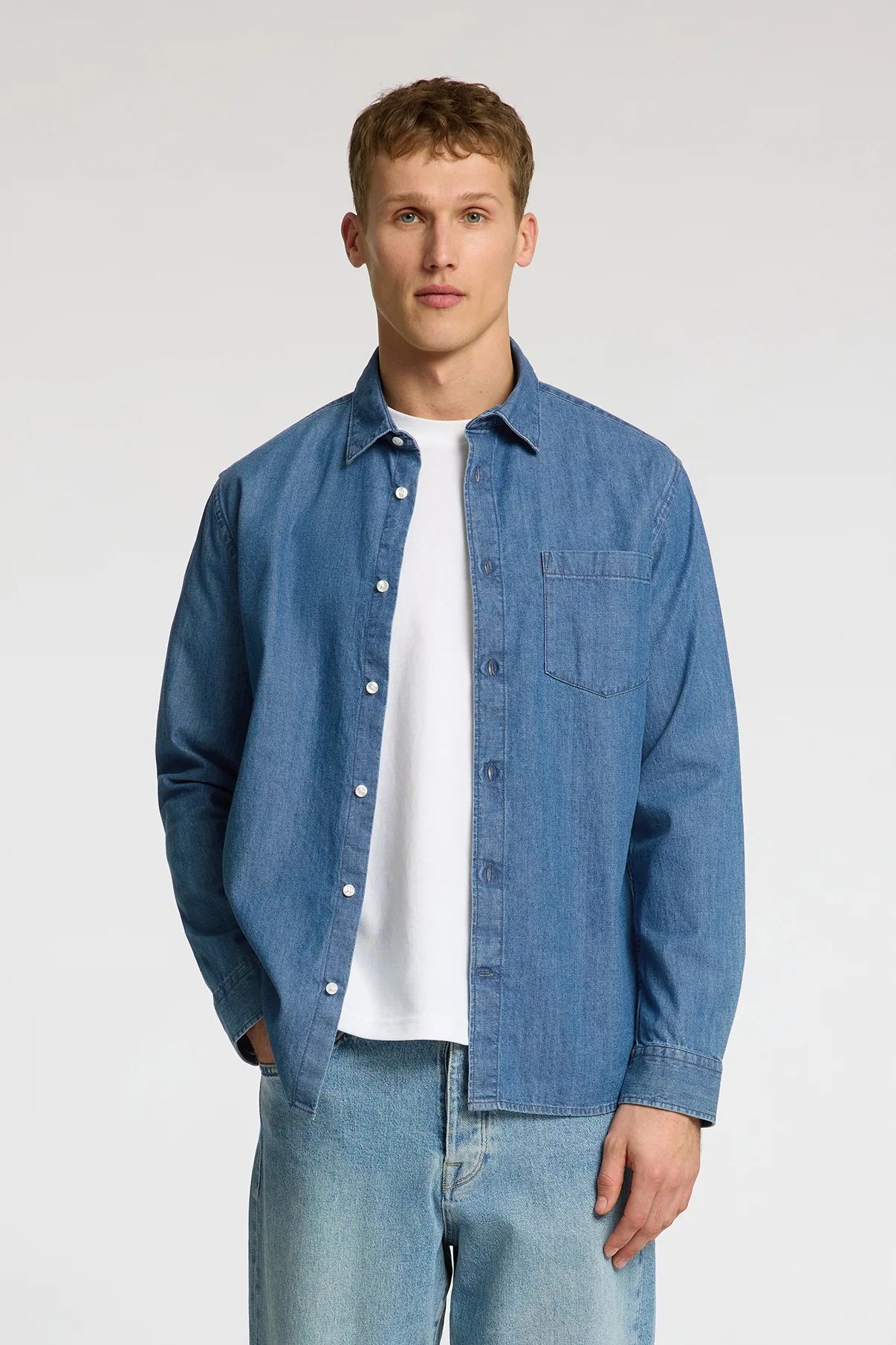 SELECTED HOMME SLHREGCARLO DENIM LS SHIRT NOOS