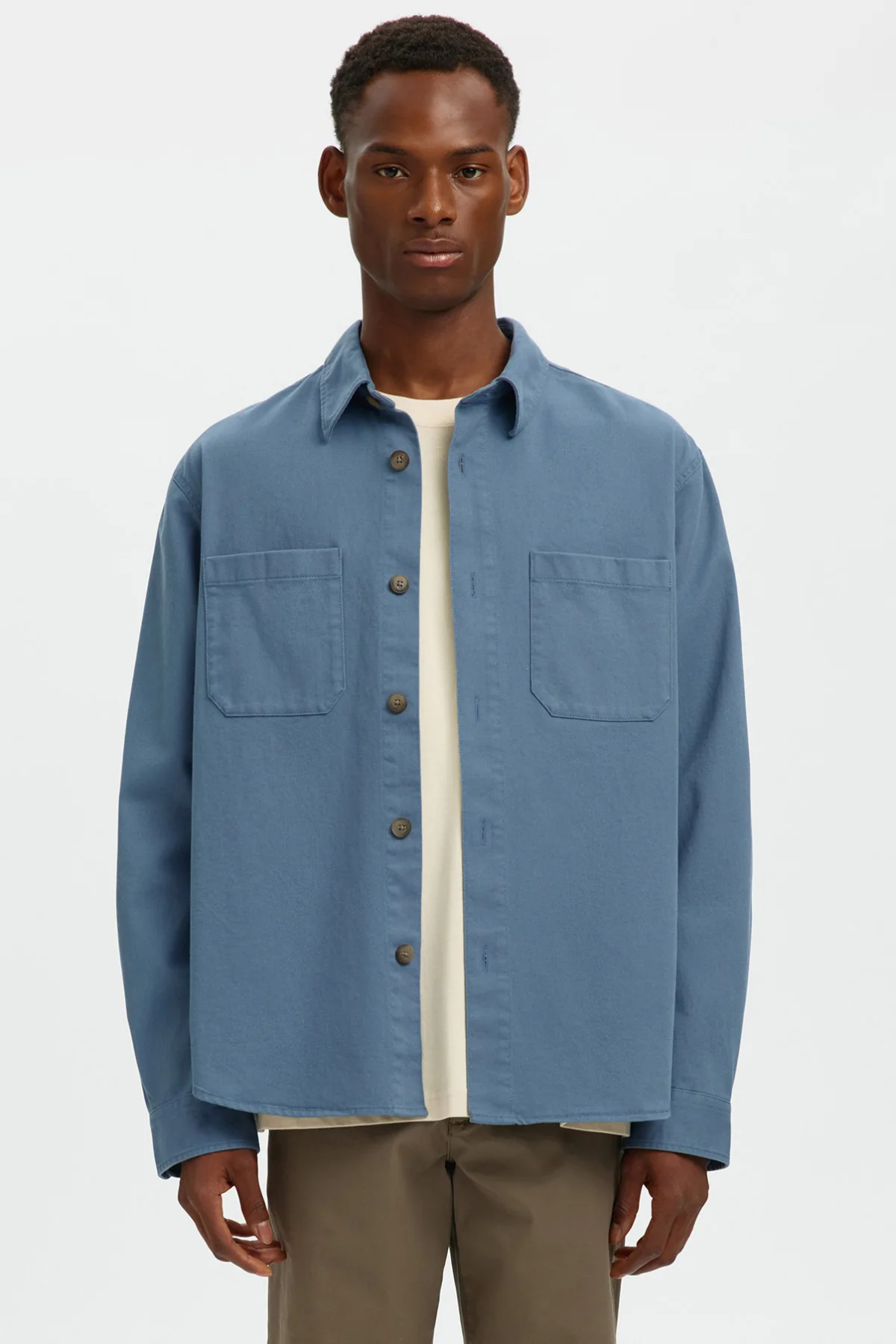 SELECTED HOMME SLHTRAVIS TWILL OVERSHIRT LS NOOS - Image 7