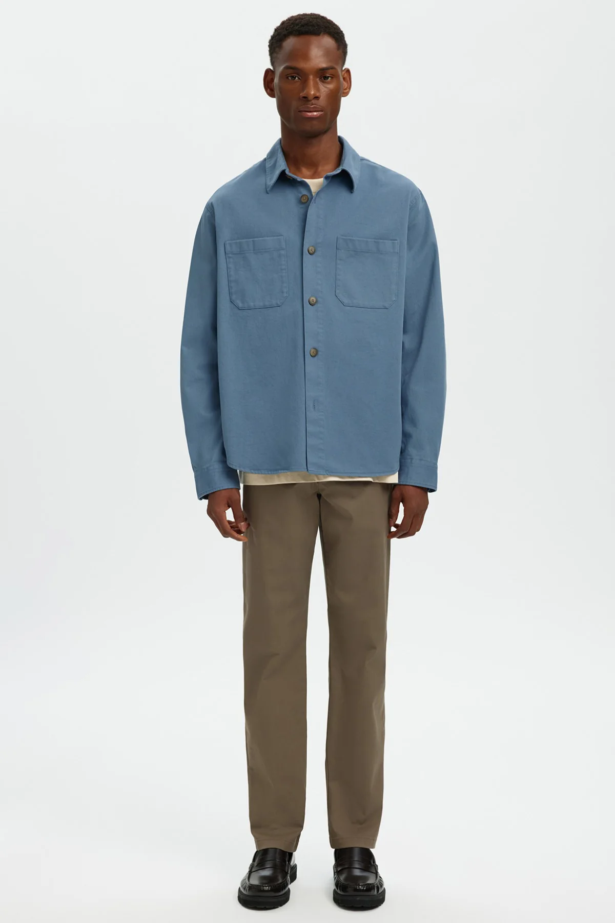 SELECTED HOMME SLHTRAVIS TWILL OVERSHIRT LS NOOS - Image 9