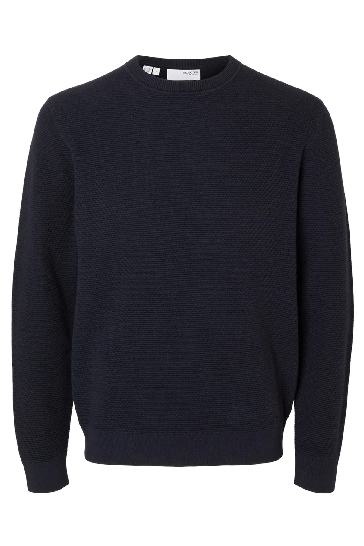 SELECTED HOMME SLHROSS LS KNIT STRUCTURE CREW NECK NOOS