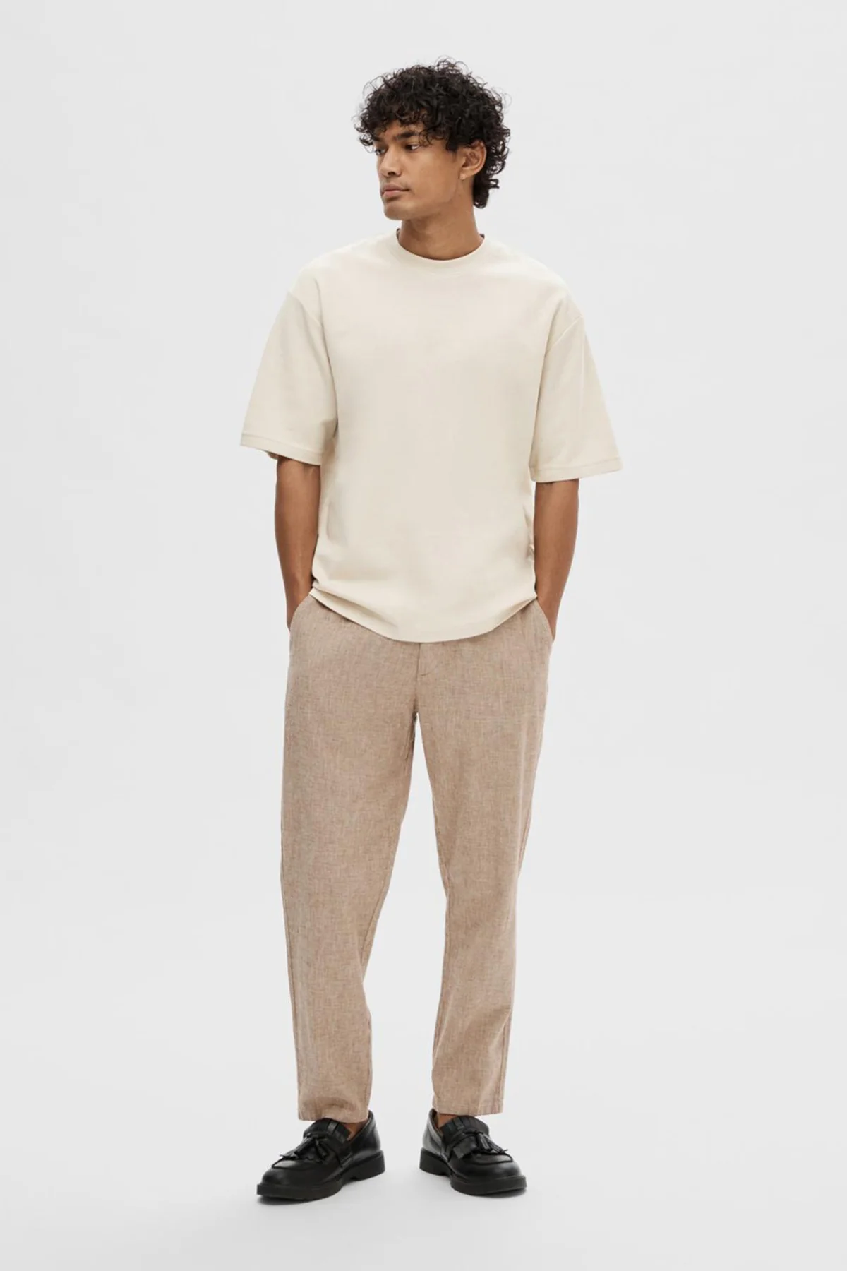 SELECTED HOMME SLHLOOSEOSCAR SS O-NECK TEE NOOS - Image 3