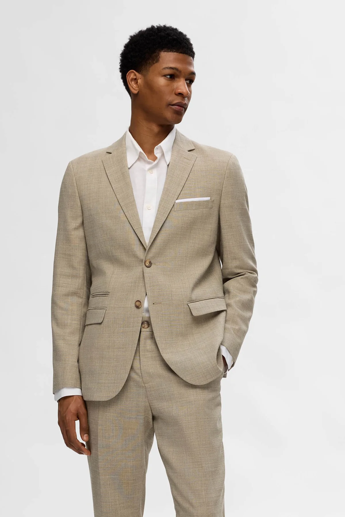 SLMSLIM-OASIS - Blazer i hørkvalitet - Image 11