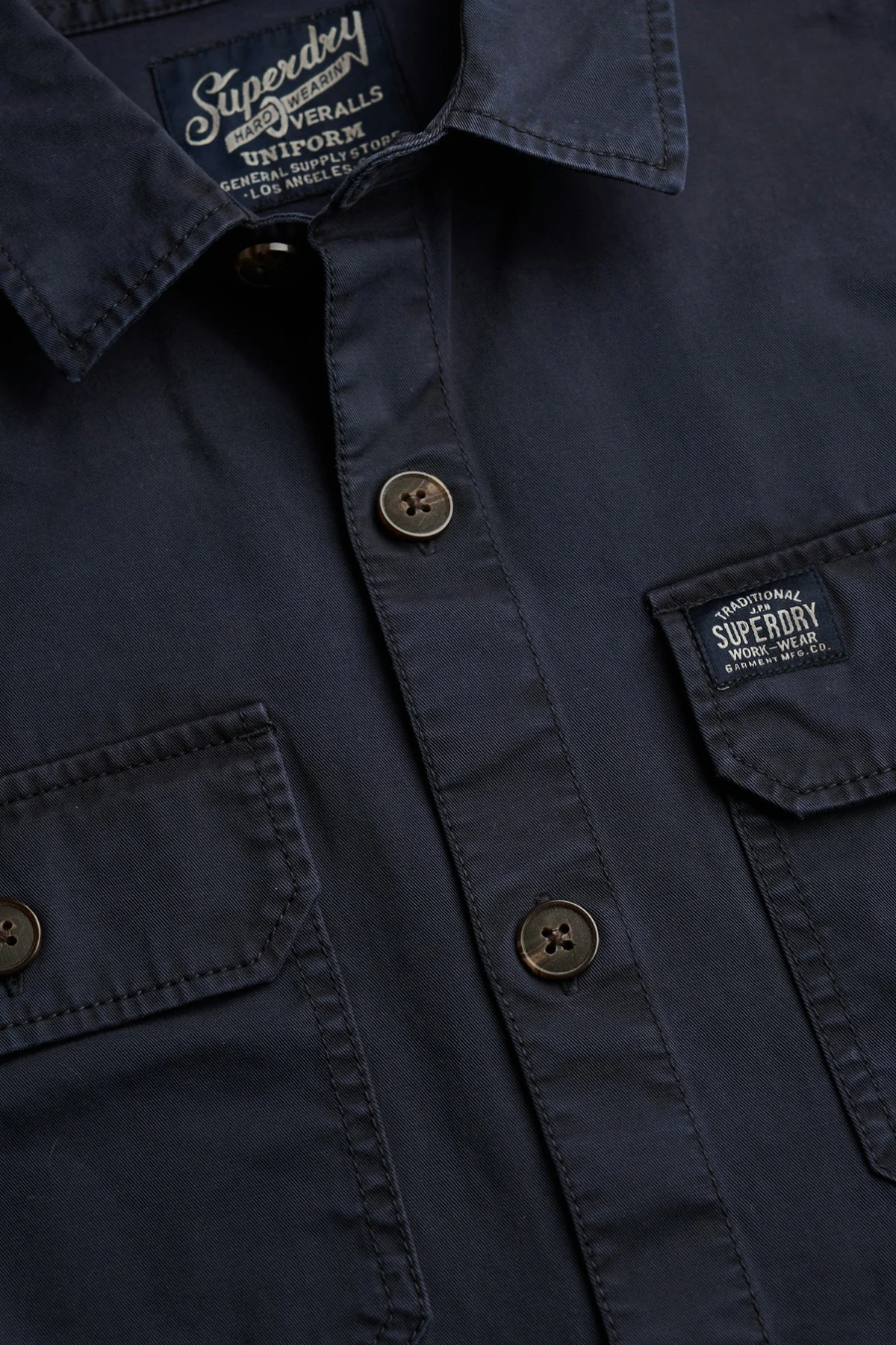 Overshirt med lommer og knaplukning - Image 6