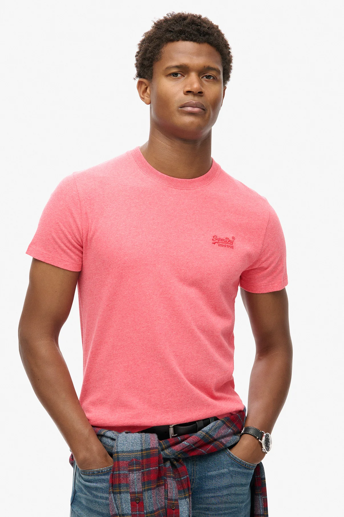 Kortærmet T-shirt med rund hals og broderet logo - Image 12