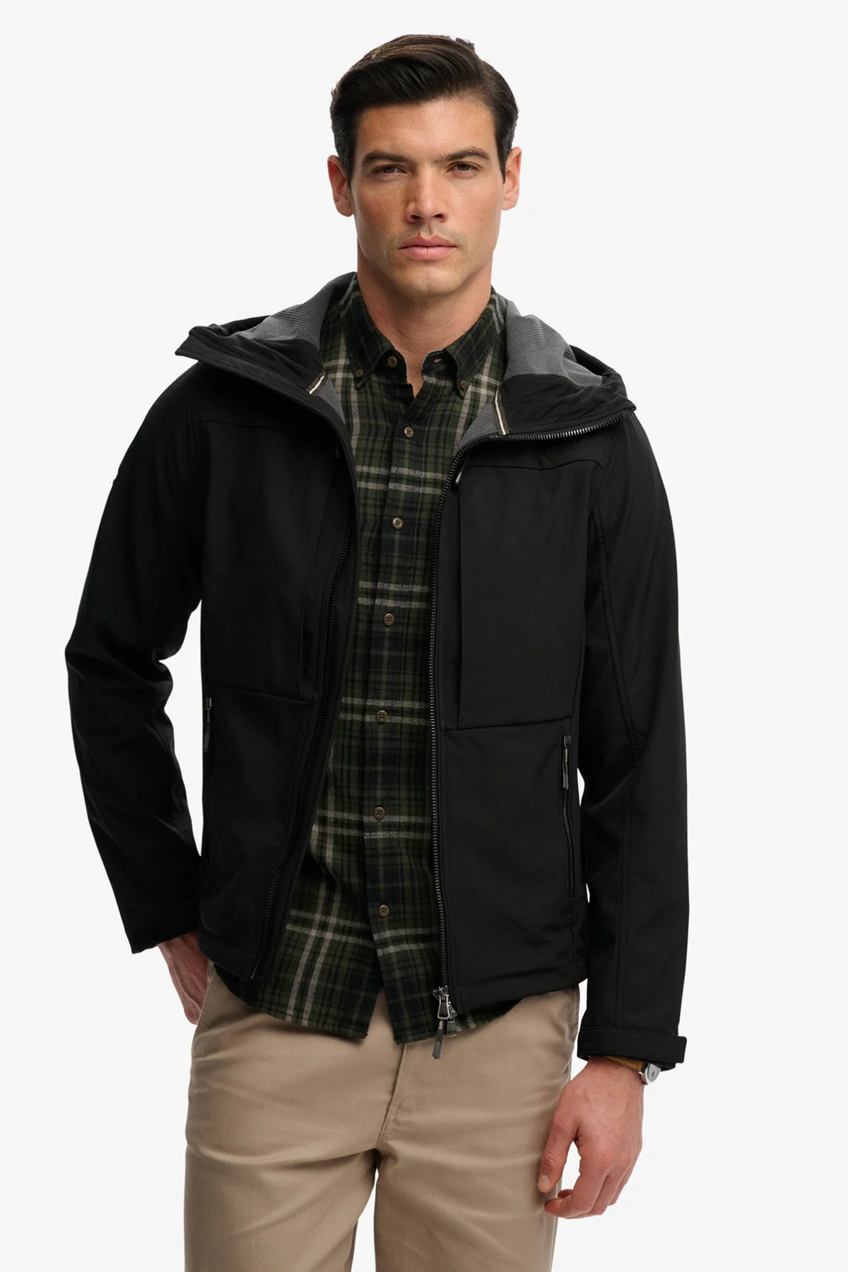 Praktisk softshell jakke med lommer og lynlås - Image 7