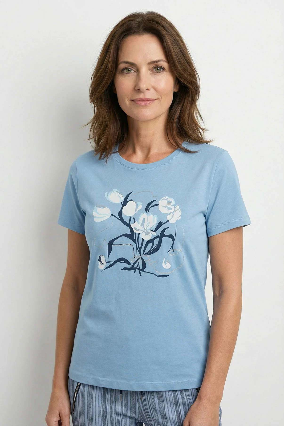 Ida - T-shirt i bomuld med detalje - Image 13