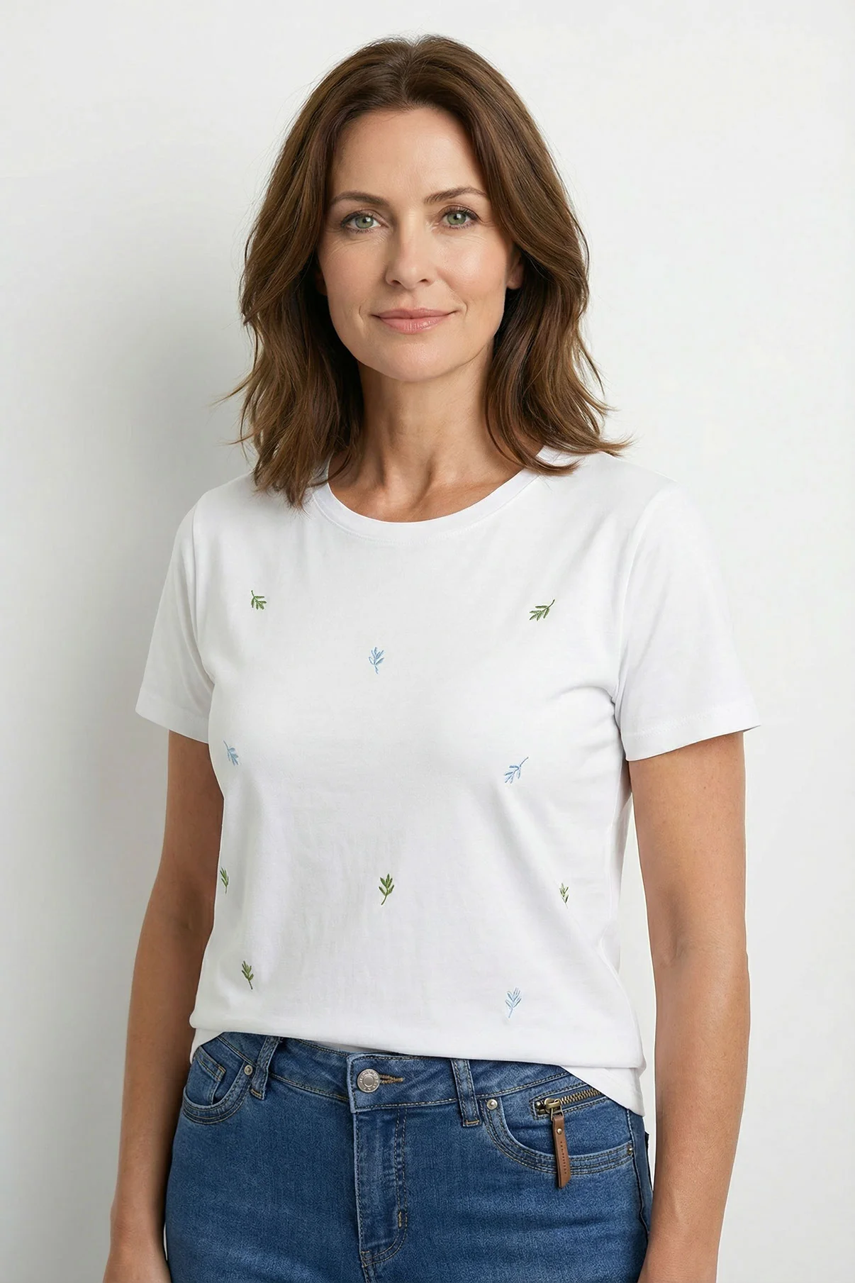 Ida - T-shirt i bomuld med detalje - Image 4