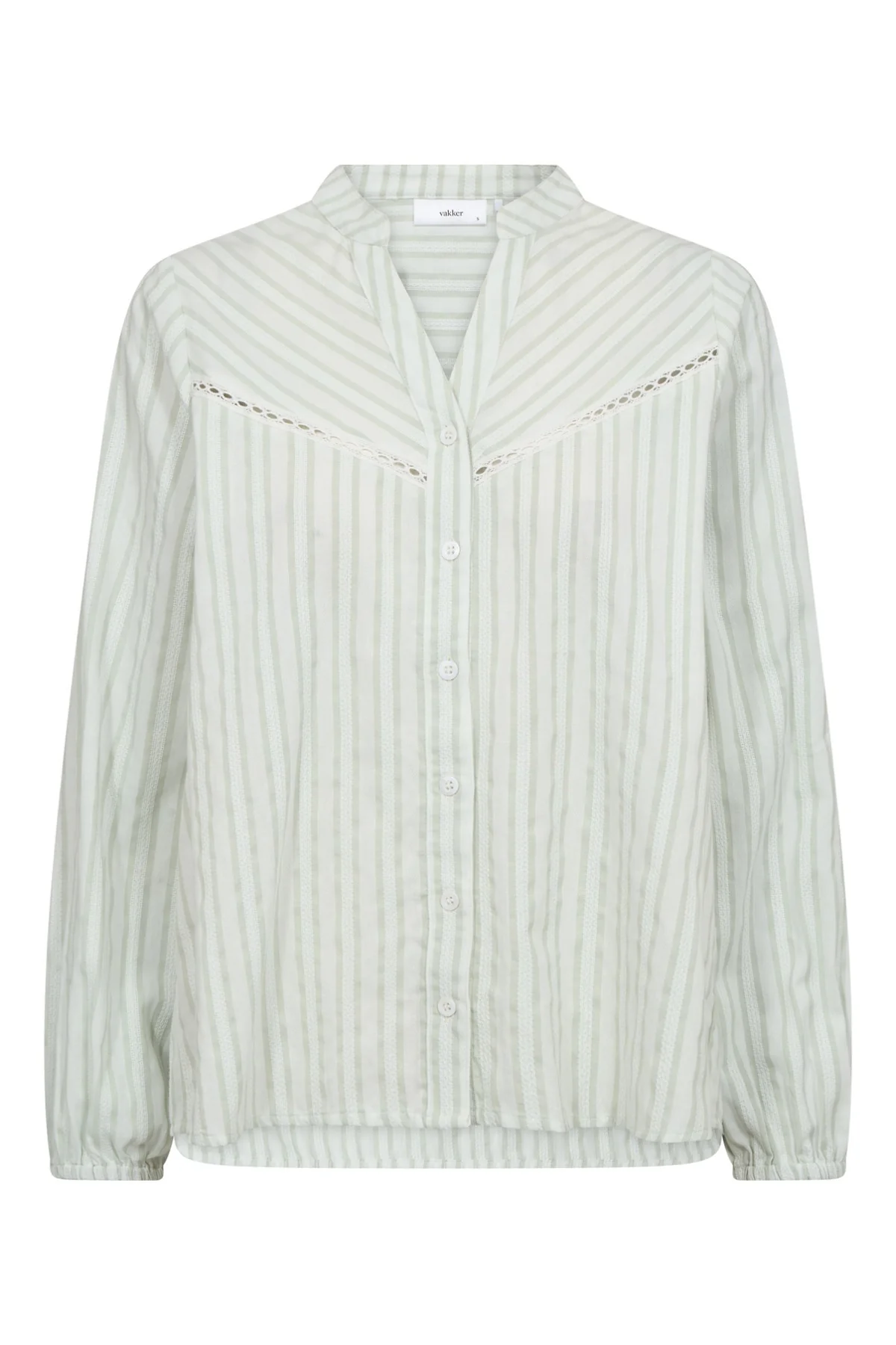 Bethany - Stribet v-bluse i bomuldskvalitet - Image 6