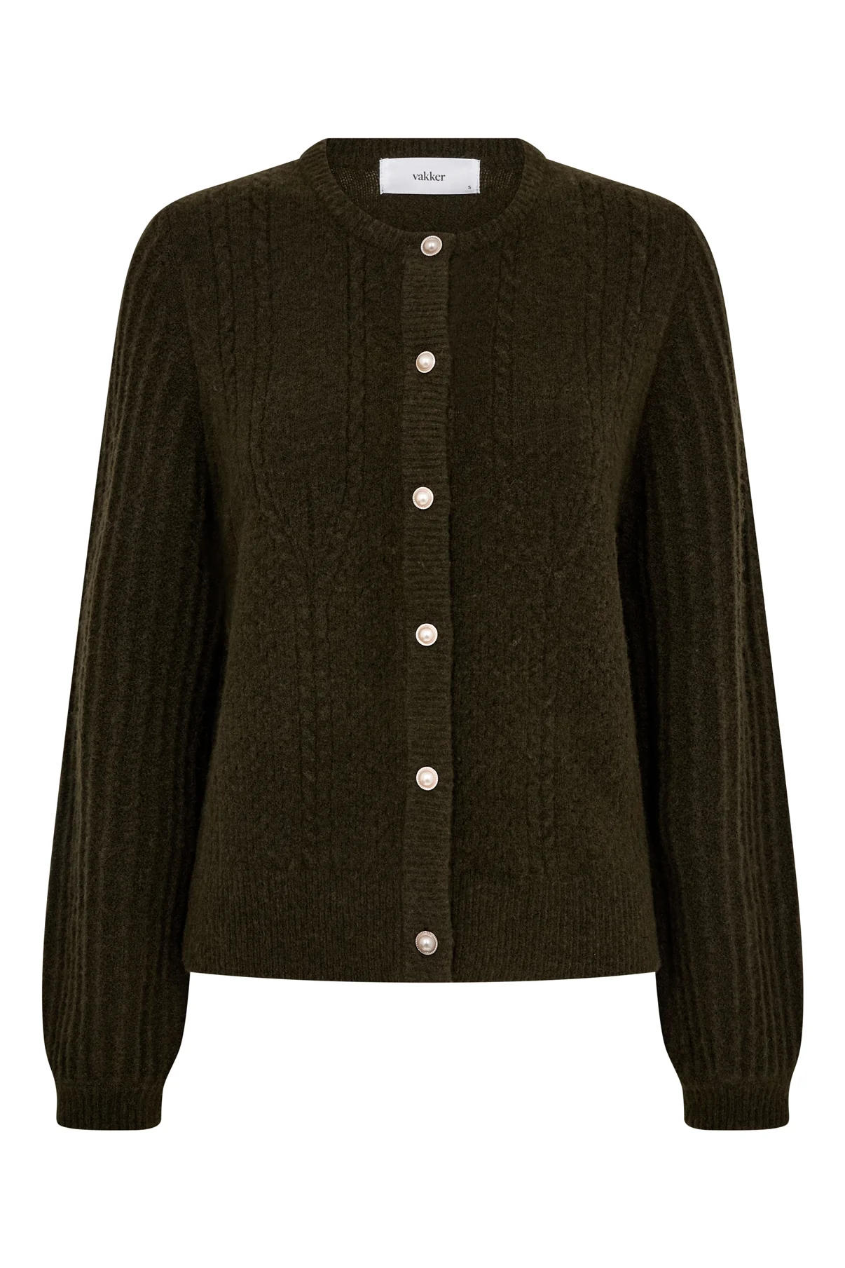 Fina - Strikket cardigan med struktur og knapper - Image 11