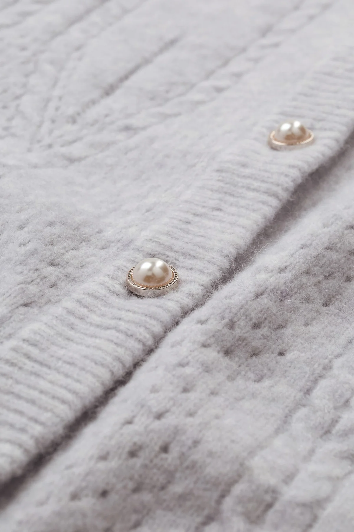 Fina - Strikket cardigan med struktur og knapper - Image 6