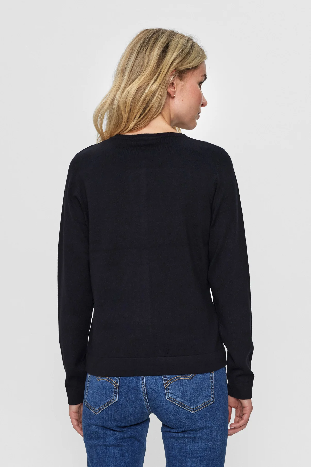 Leda - Basic cardigan med knapper - Image 12