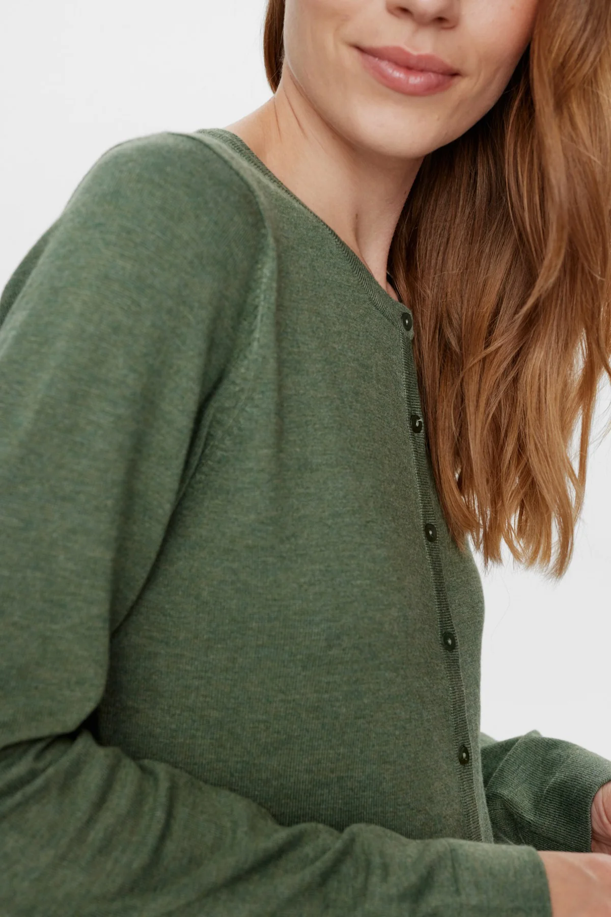 Leda 9902 - Langærmet cardigan med knapper - Image 15