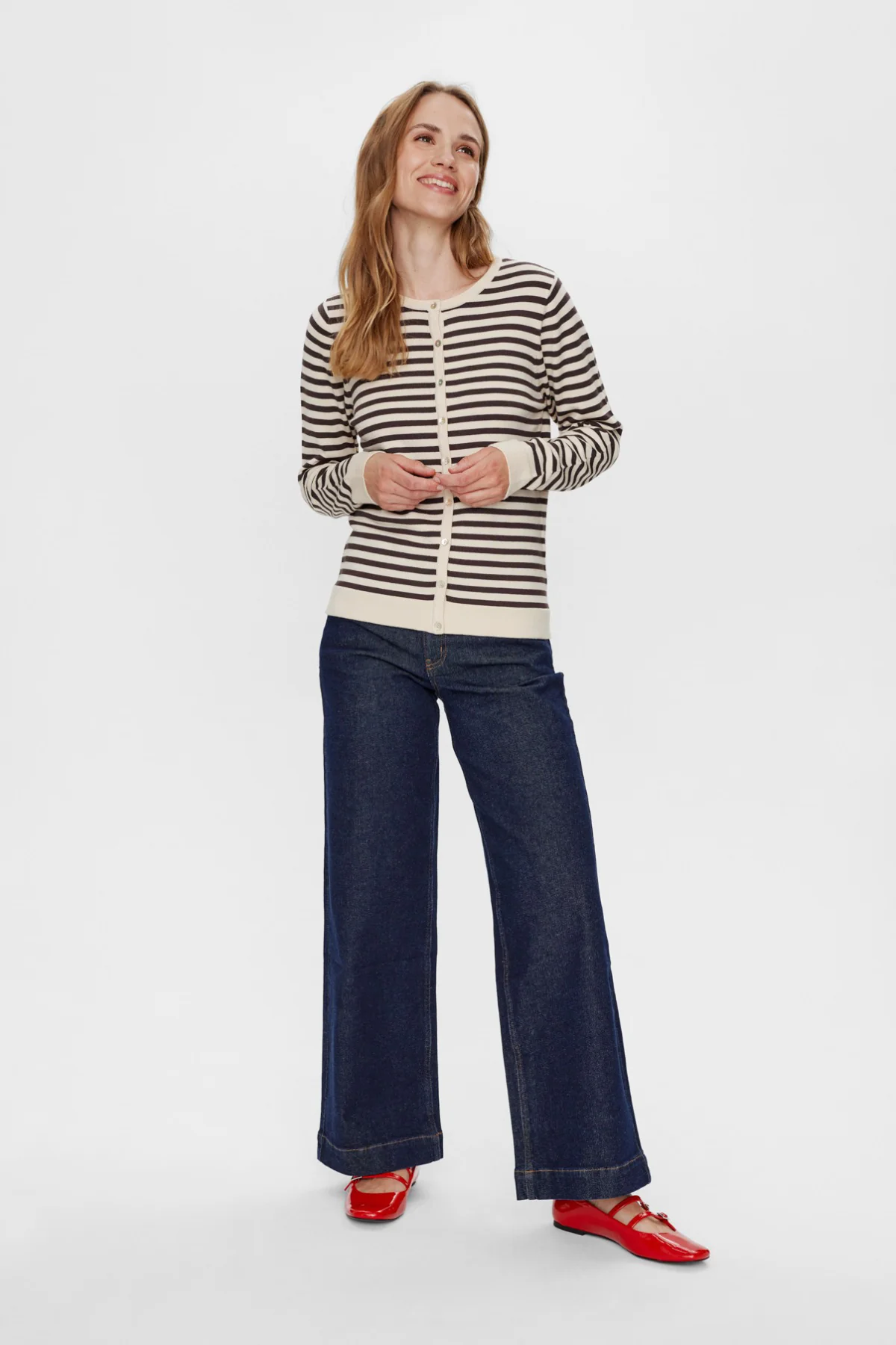 Leda 9902 - Langærmet cardigan med knapper - Image 7