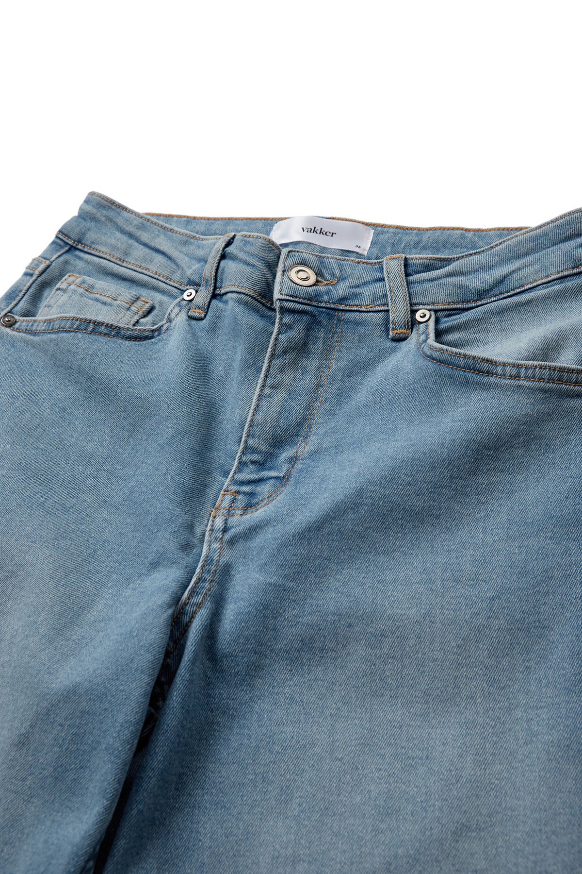 Mynthe - Strækbare denim jeans med brede ben - Image 13