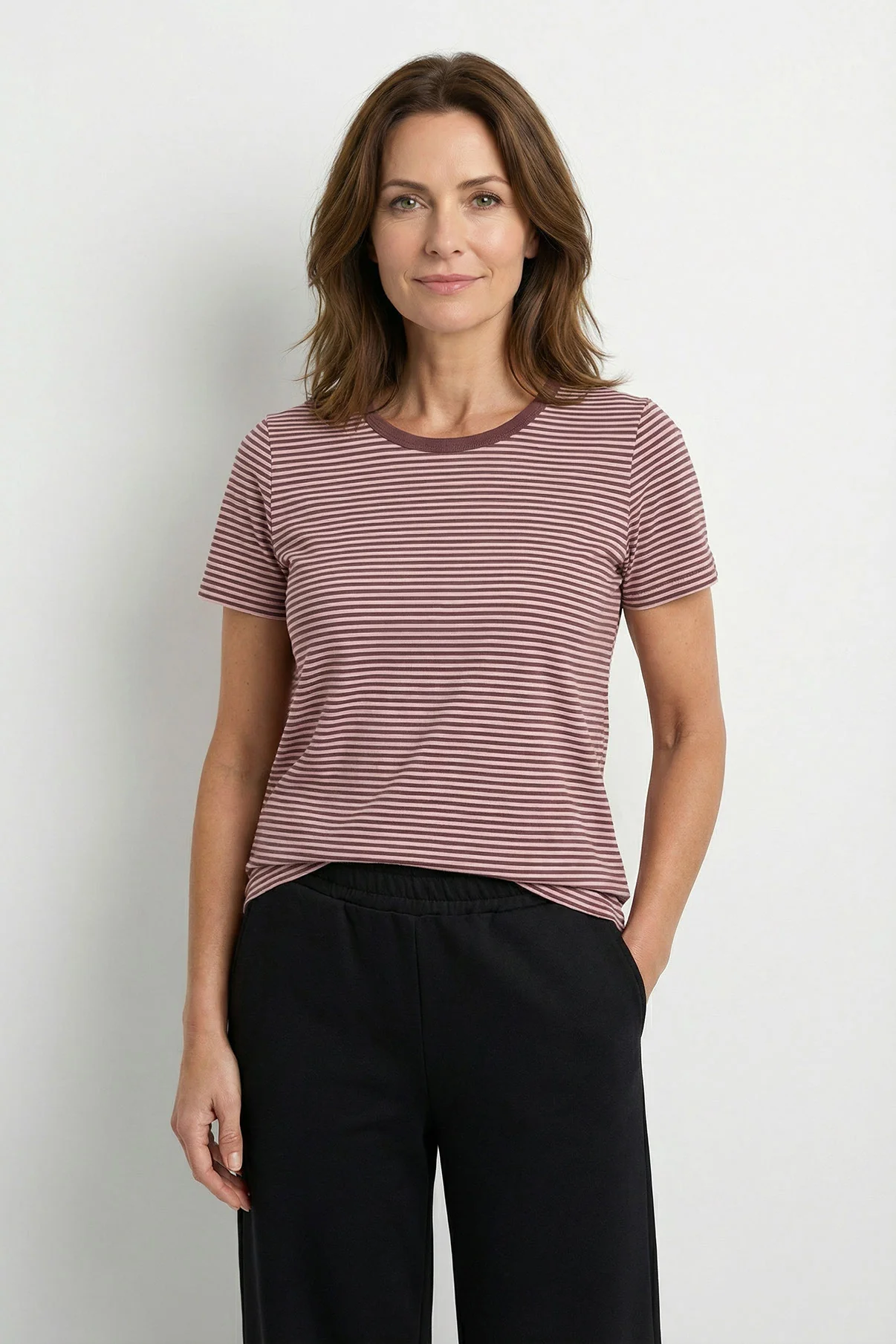 Sol - Stribet T-shirt med korte ærmer - Image 21
