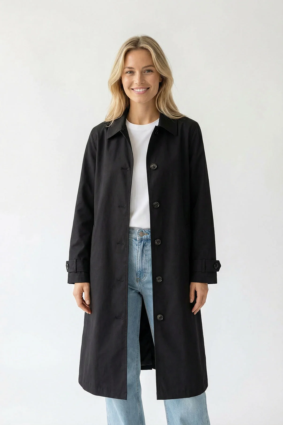 Ibi - Oversize trenchcoat med lommer