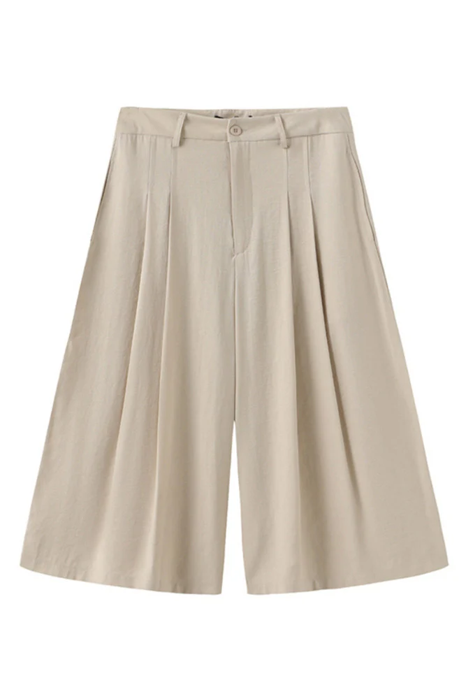 Valgerd - Lange løse shorts med læg - Image 2